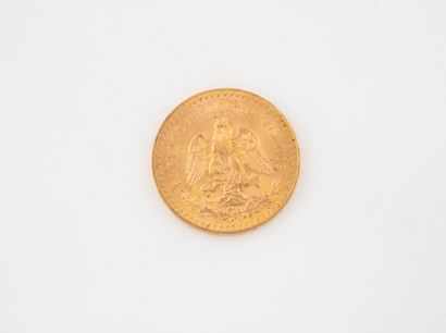 MEXICO
50 peso gold coin.
1947.
Weight :...