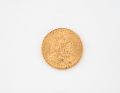 MEXICO
50 peso gold coin.
1947.
Weight :...