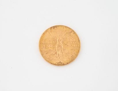 MEXICO
50 peso gold coin.
1947.
Weight :...