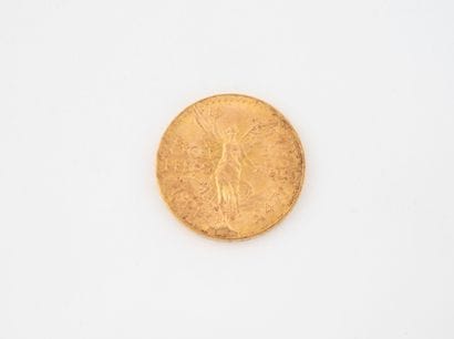 MEXICO
50 peso gold coin.
1947.
Weight :...