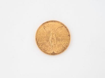 MEXICO
50 peso gold coin.
1947.
Weight :...