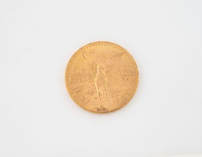 MEXICO
50 peso gold coin.
1946.
Weight: 41.6...