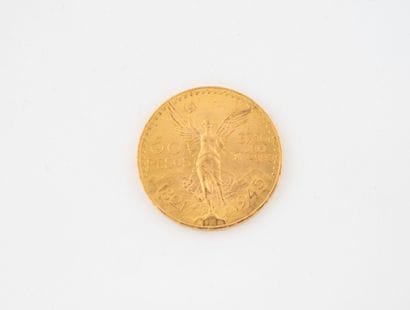 MEXICO
50 peso gold coin.
1945.
Weight: 41.7...