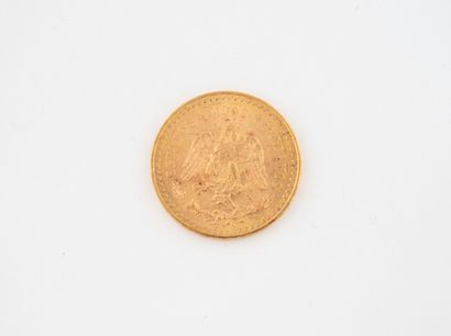 MEXICO
50 peso gold coin.
1945.
Weight: 41.6...