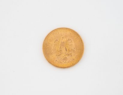 MEXICO
50 peso gold coin.
1947.
Weight :...
