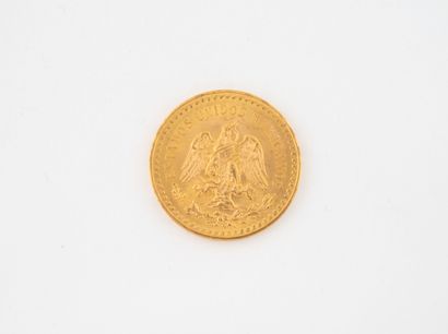 MEXICO
50 peso gold coin.
1945.
Weight: 41.7...