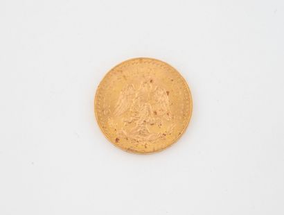 MEXICO
50 peso gold coin.
1947.
Weight: 41.6...
