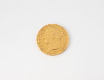 FRANCE
40 Franc gold coin, Napoleon with...