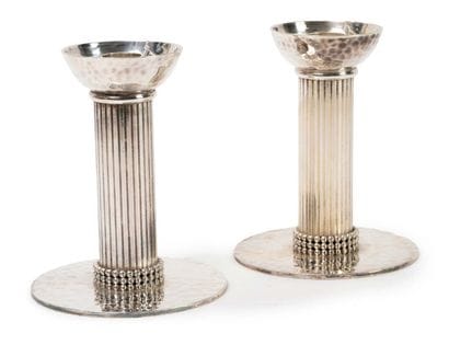 JEAN DESPRÉS (1889-1980)
Pair of table torches...