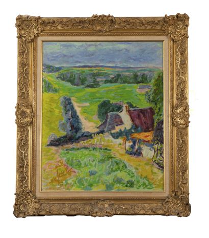 JULES CAVAILLES (1901-1977)
Aubrac landscape.
Oil...