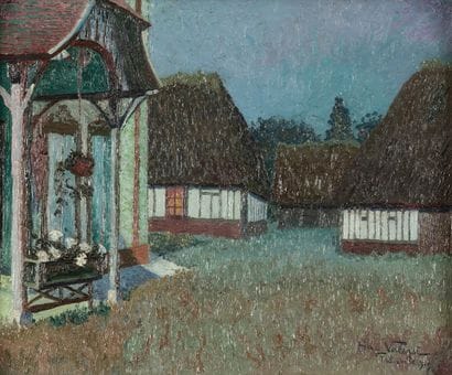 HENRY VALENSI (1883-1960)
Chaumières à Thibouville,...