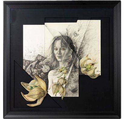 FRED NALL (1948)
Portrait of a Woman, 1981.
Mixed...
