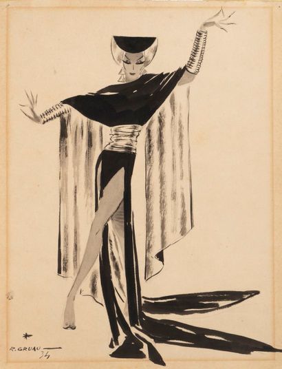 RENÉ GRUAU (1909-2004)
La danseuse, 1934...