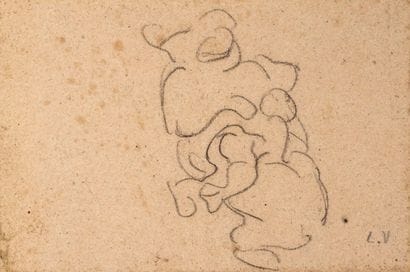 LOUIS VALTAT (1869-1952)
Mère et enfant,...
