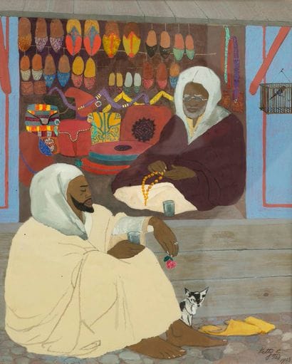 KETTY CARRÉ (1882-1964)
L'échoppe à Fès,...