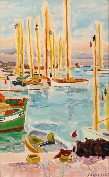JULES CAVAILLES (1901-1977)
Sailboats in...