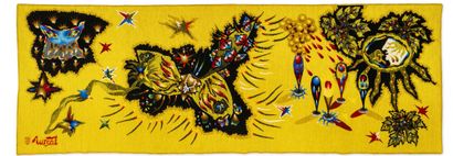 JEAN LURÇAT (1892-1966)
La grappe et le chant.
Polychrome...