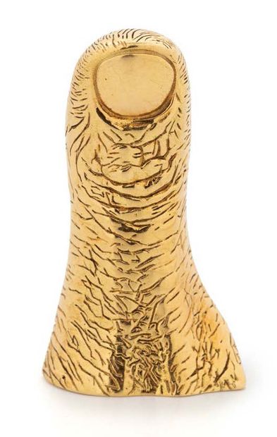 CÉSAR (1921-1998)
Thumb.
Brooch in yellow...