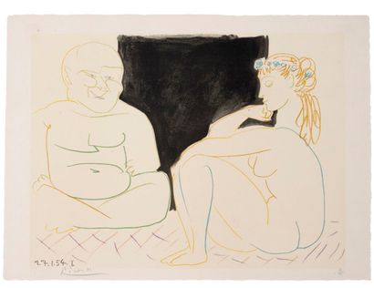 PABLO PICASSO (1881-1973), D'APRÈS Illustration...
