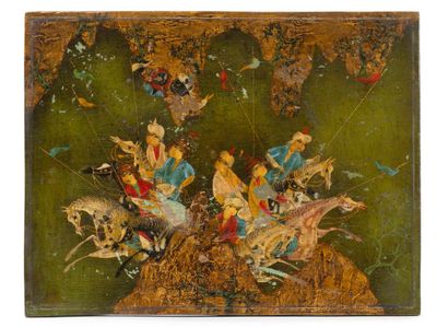 FÉLIX VARLA (1903-1986)
Battle scene.
Oil...