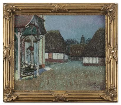 HENRY VALENSI (1883-1960)
Chaumières à Thibouville,...