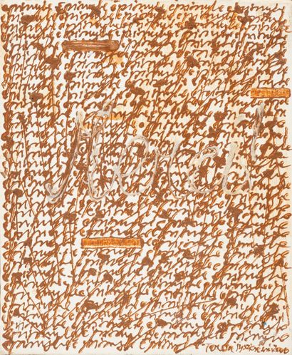 THÉRÈSE TYSKIEWICZ (1953-2020)
Écriture épingle,...