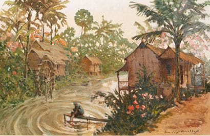 LOUIS ROLLET (1895-1988)
Village de pêcheurs...