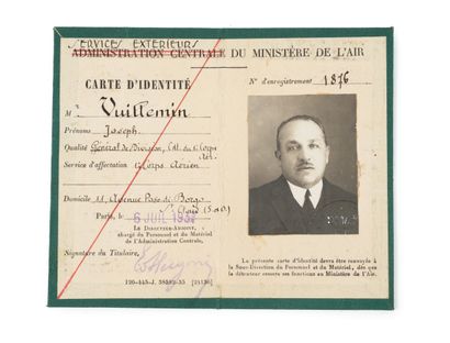SOUVENIRS OF GENERAL JOSEPH VUILLEMIN (1883-1963)...