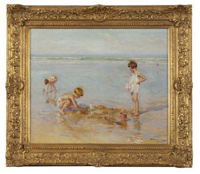 CHARLES ATAMIAN (1872-1947)
Enfants jouant...