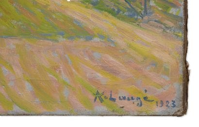ACHILLE LAUGE (1861-1944)
Verger en fleur...
