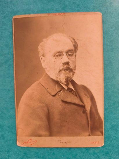 NADAR (1820-1910)
Portrait of Emile ZOLA.
Albumen...