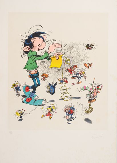 André FRANQUIN (1924-1997)
Gaston, 1987.
Color...