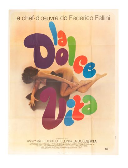 La dolce vita, 1960.
Federico Fellini.
Poster...