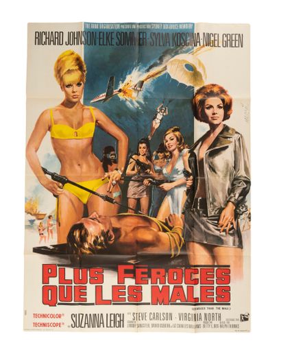 Lot of 8 movie posters including:
- La Gamberge...