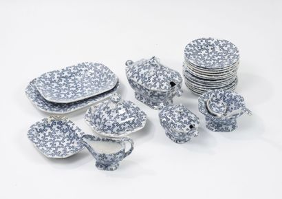 An earthenware doll or dinette set decorated...
