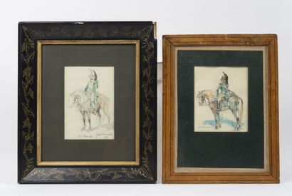Joë HAMMAN (1883-1974)
Cuirassiers on horseback,...