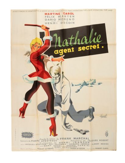 Lot of 9 movie posters including:
- Ma femme,...