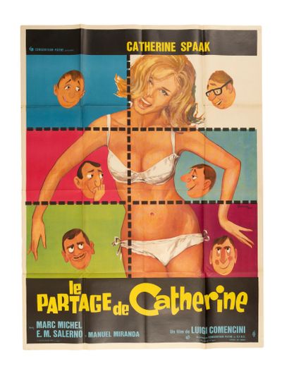Lot of 8 movie posters including:
- La Gamberge...