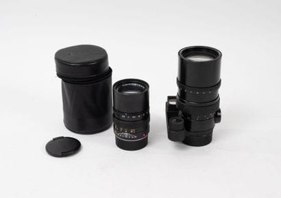Two Leica Leitz lenses:
- a Leitz Leica Elmarit-M...