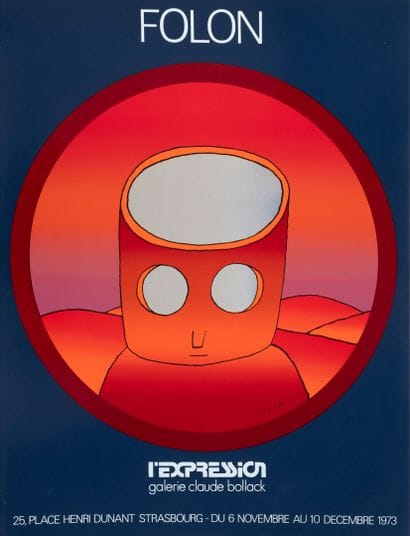 According to FOLON
L'expression.
Poster for...