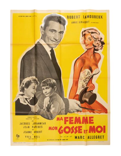 Lot of 9 movie posters including:
- Ma femme,...