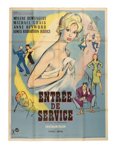 Lot of 7 movie posters including:
- Service...