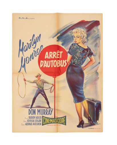 Lot of 5 movie posters including:
- Bus Stop...