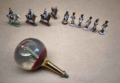 Lot of toys:
- Four horses and three dragons...