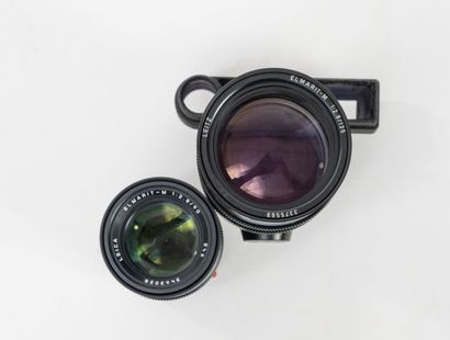 Two Leica Leitz lenses:
- a Leitz Leica Elmarit-M...
