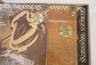 Georges BRASSENS
13-vinyl box with dedication:...