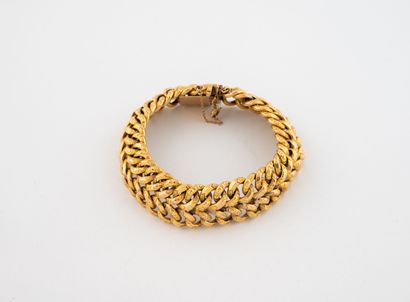 American link bracelet in yellow gold (750)...