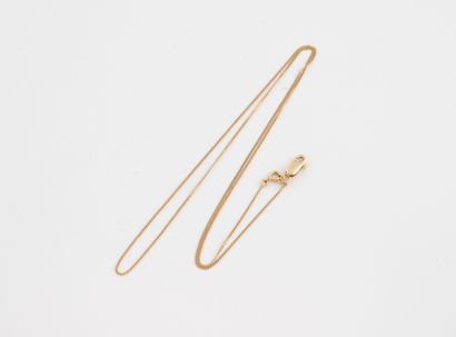 Fine neck chain in yellow gold (750) with...