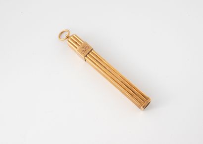 Square-shaped mechanical pencil pendant in...