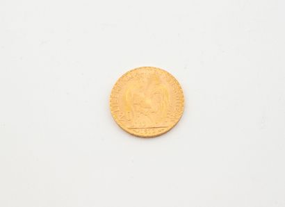 Pièce en de 20 francs or au coq, 1912.
Poids...